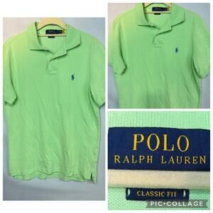 Polo Ralph Lauren Men’s Lime Green Polo Shirt Small